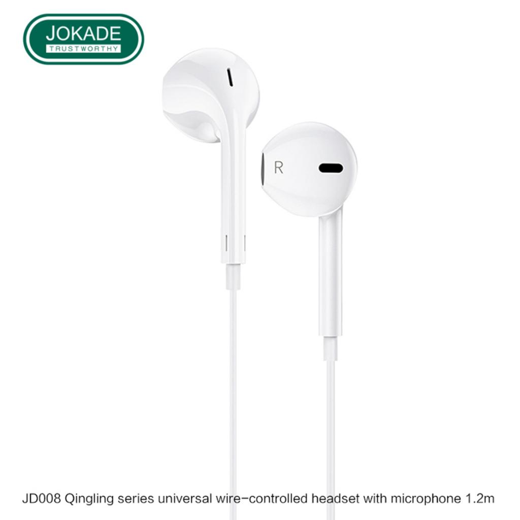 JOKADE JD008 QINGLING universal earphone with mic 1.2m