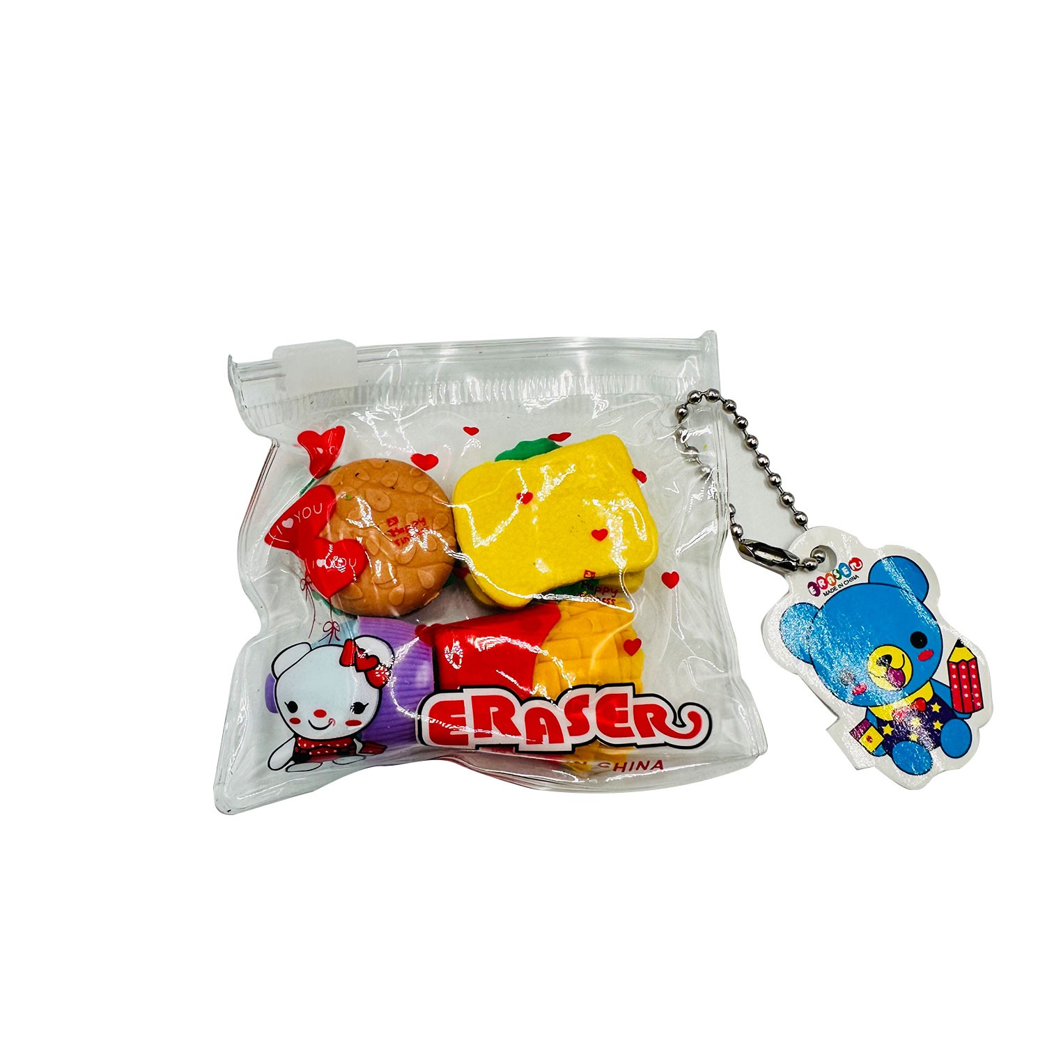 Eraser bag (4 pcs)