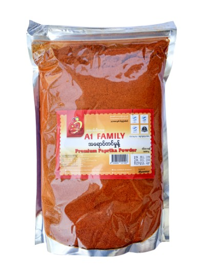 A1 Family ငရုတ်သီးအရောင်တင်မှုန့်  (၁၆၀၀ ဂရမ်ထုပ်)