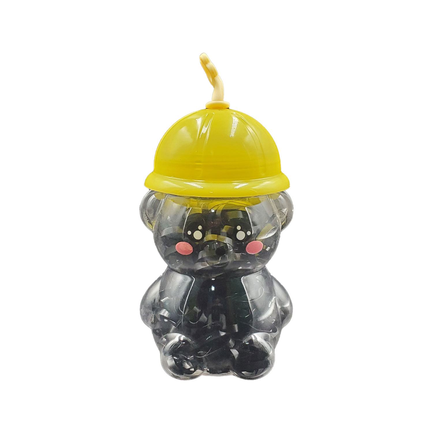 Teddy Bear Rubber Hair Band (Black)