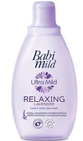 Babi Mild Ultra Mild Head & Body Baby Bath Relaxing Lavender 380ml