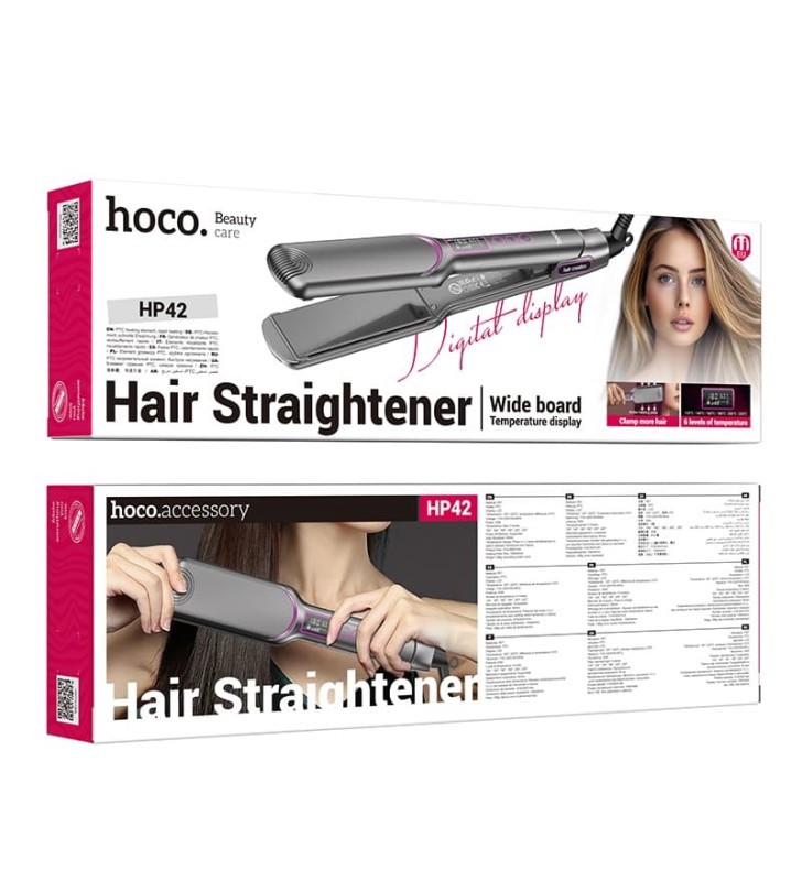 hoco. HP42 Wide board hair straightener with digital display(EU)