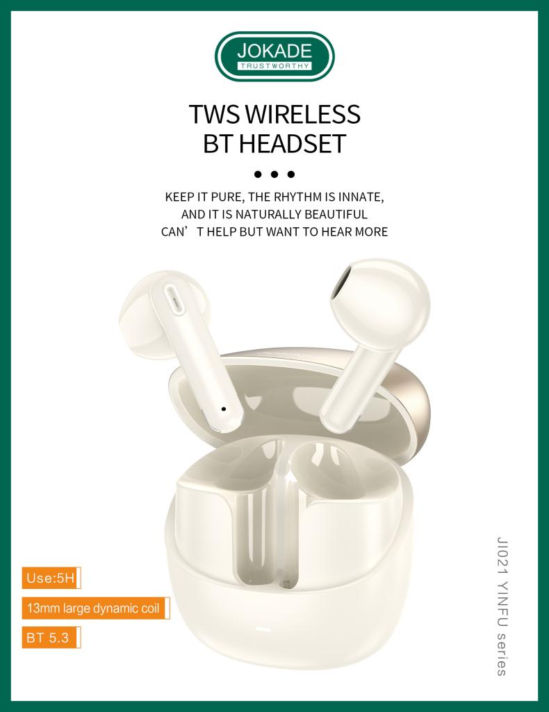 Jokade JI021 YINFU True Wireless BT Earphone
