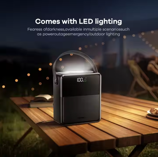REMAX---FP-1 100000MAH PILOTEER SERIES 27W+22.5W PD+QC FAST CHARGING LED LAMP POWER BANK (INPUT-MICRO/IPH/TYPE-C) (OUTPUT-4USB/1TYPE-C) (246534) (NPL-12/2024)