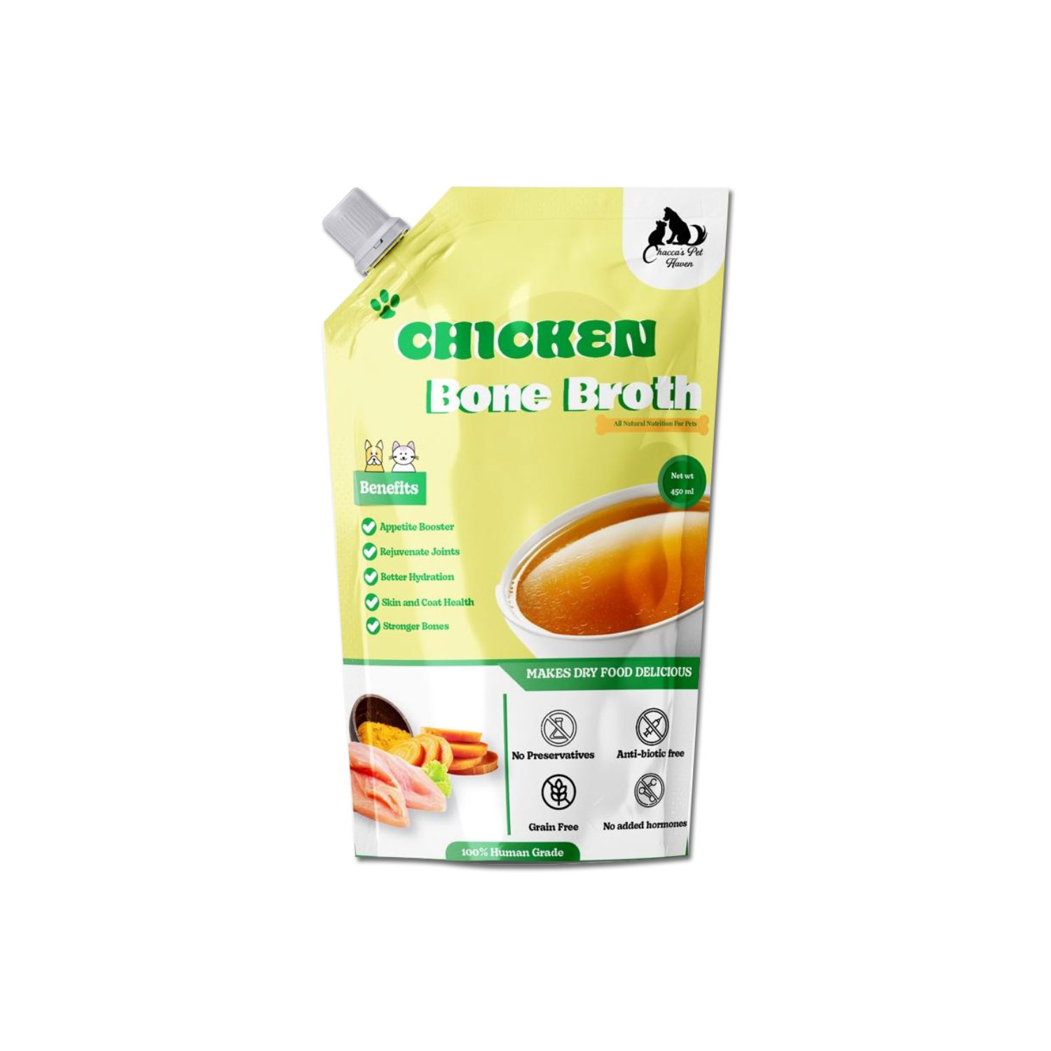 Chacca's Pet Haven Chicken Bone Broth