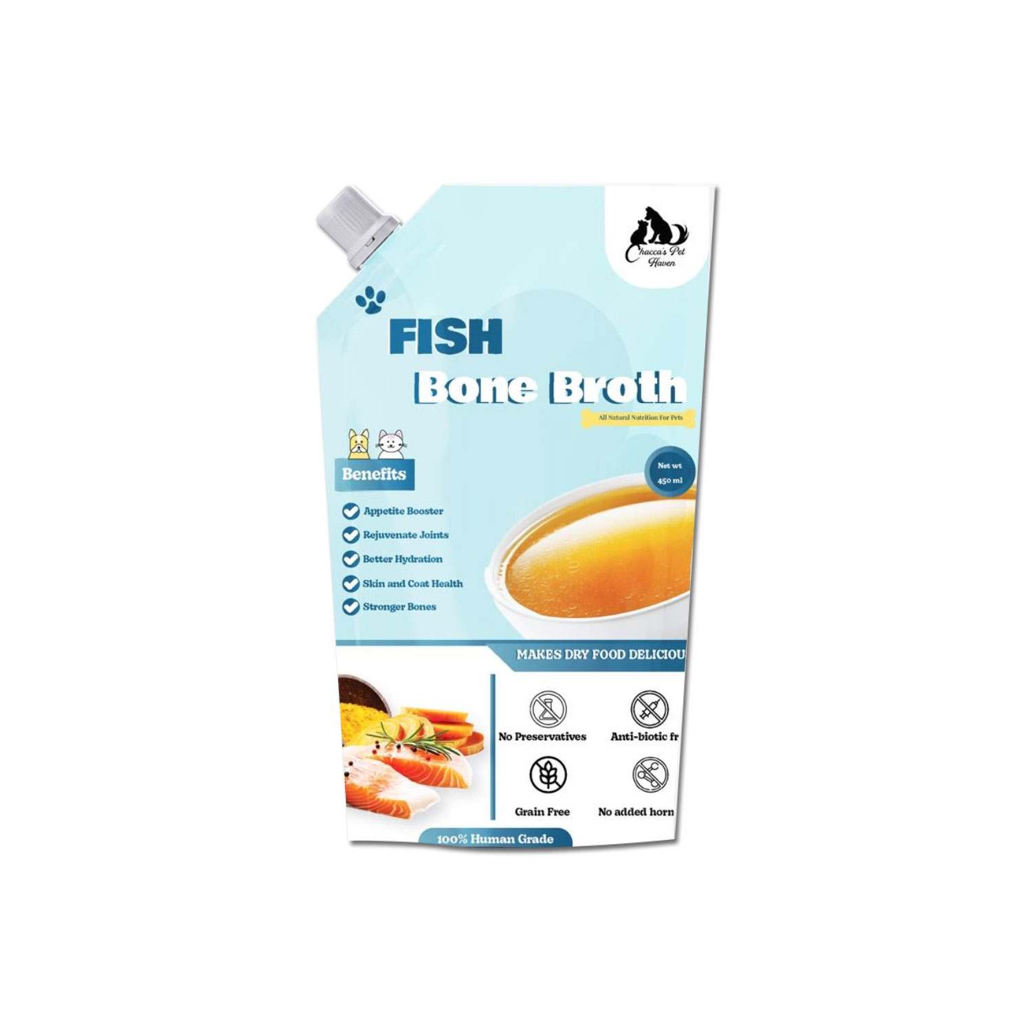 Chacca's Pet Haven Fish Bone Broth