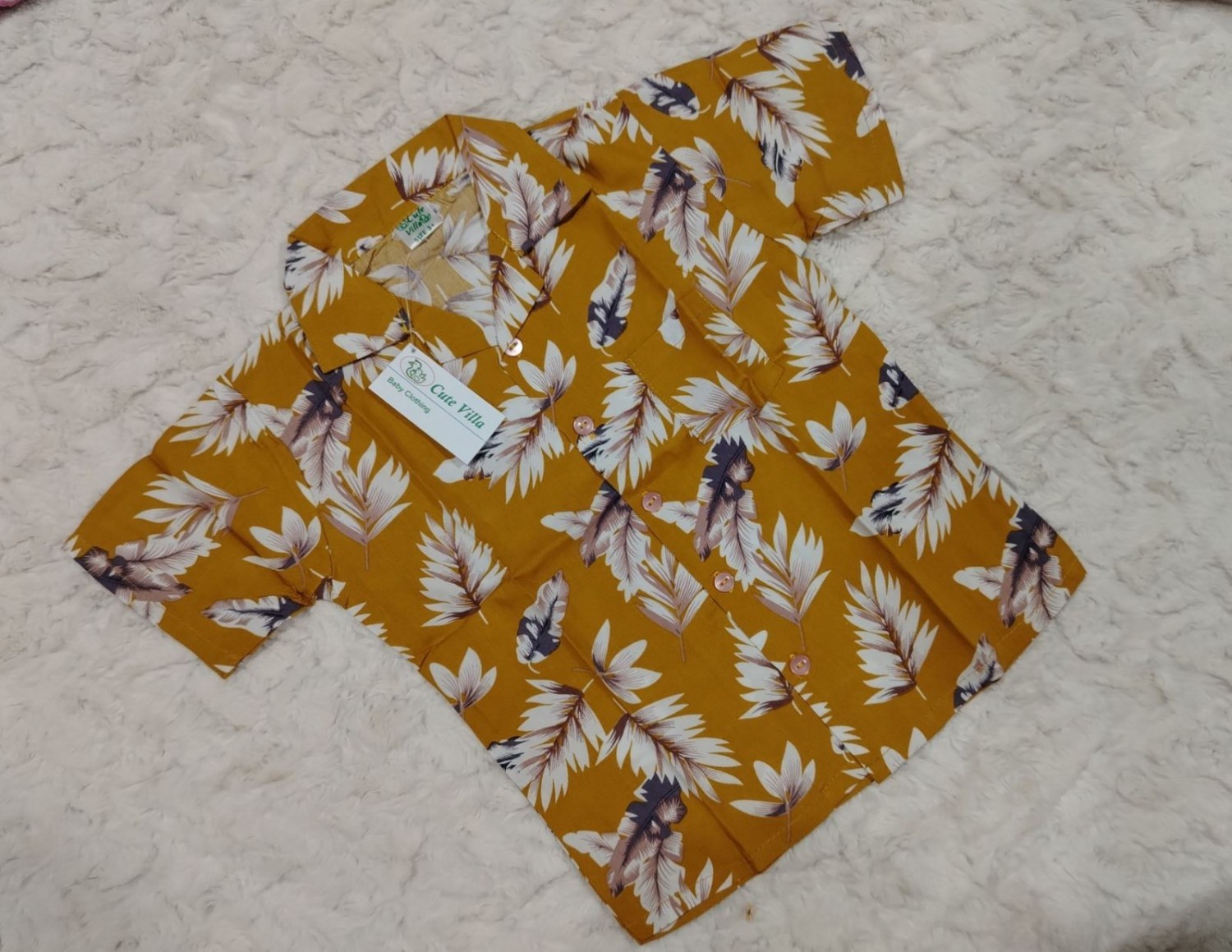 Cute Villa Summer Shirt Dark Orange