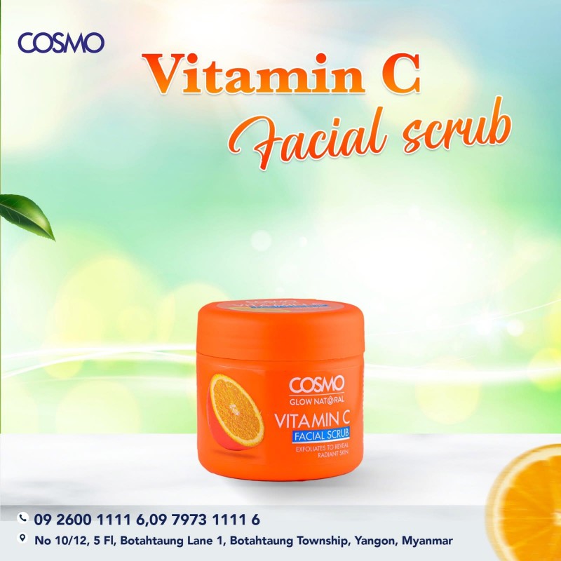 Cosmo Vitamin C Facial Scrub - 150ml ( Exp , Jun , 17 , 2027 )