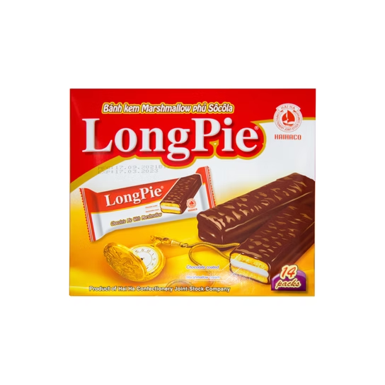 Haiha Long Pie Cake Chocolate - 252g (Aug 24- 2026)
