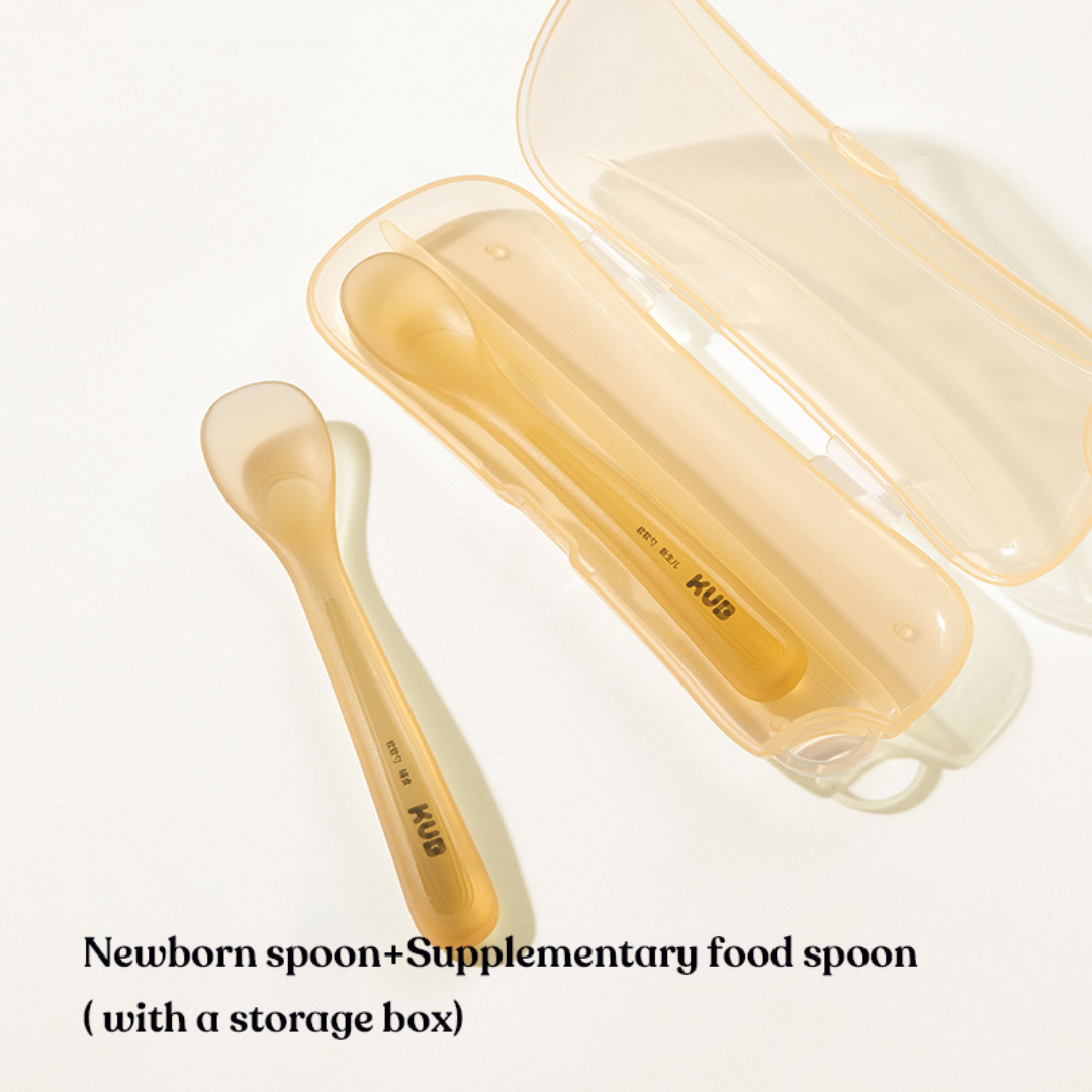 KUB Silicone Spoon Set (2pcs) - With Storage Box