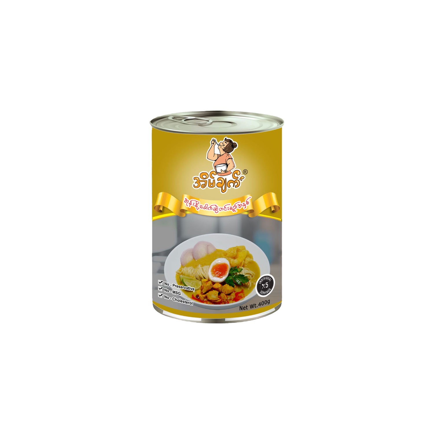 အိမ်ချက် အုန်းနို့ခေါက်ဆွဲဟင်းရည် - 400g