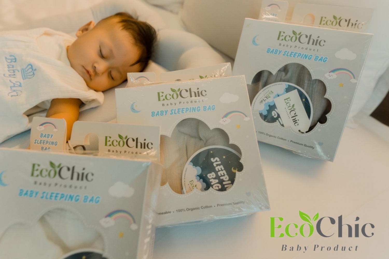 Ecochic ကလေးအိပ်ယာဝင်ဝတ်စုံ