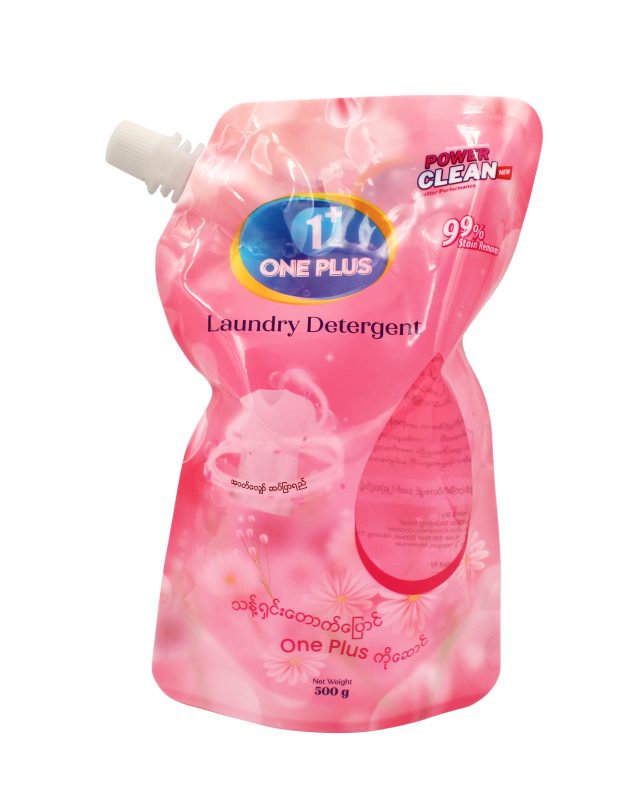 One Plus Liquid Detergent Blossom Tender 500g (Pouch)