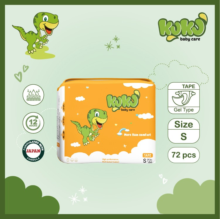Ku Ku Baby Diaper Tape Small Size - Big Pack