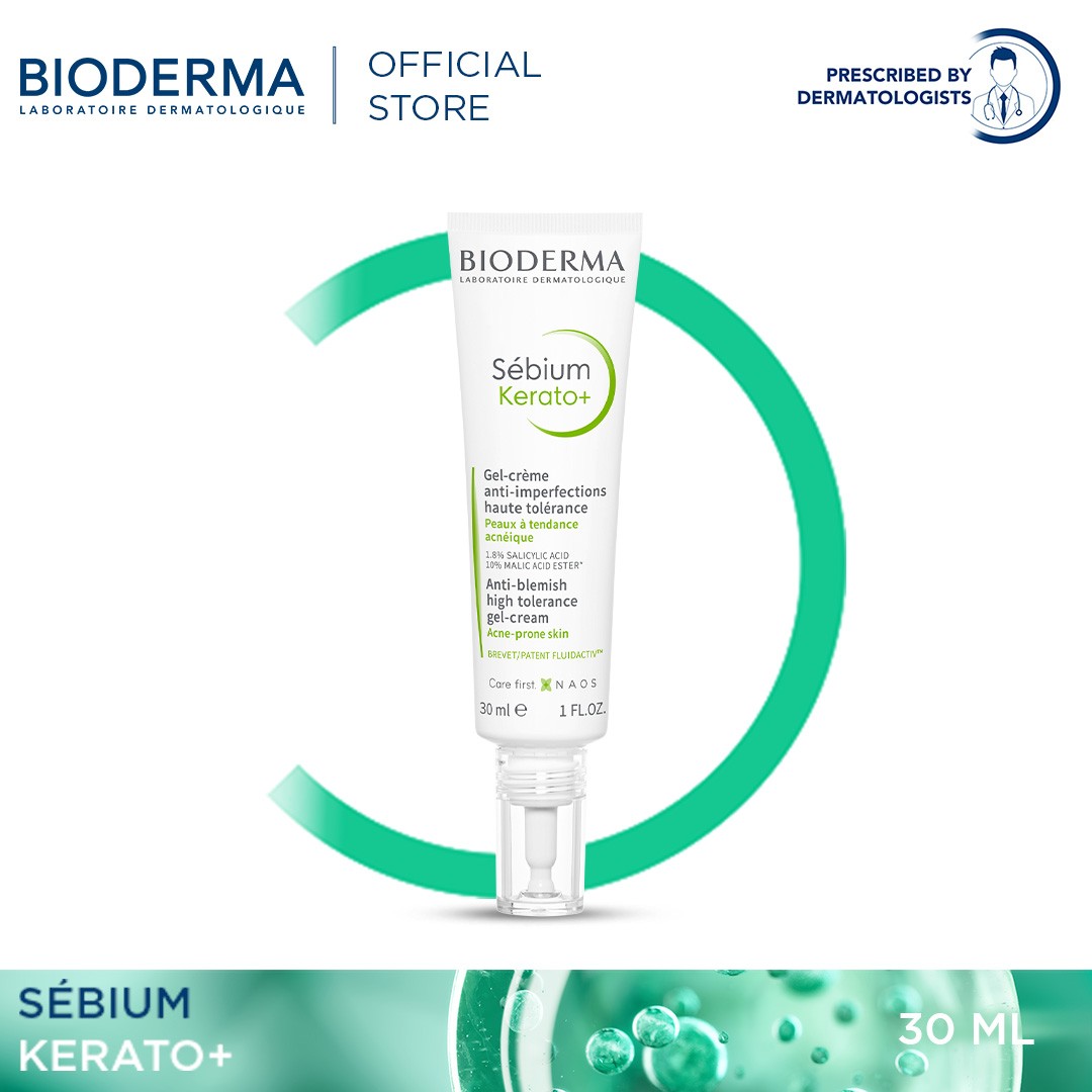 Bioderma Sebium Kerato+ Pimples Balckheads Removing Gel-cream (Acne-Prone Skin) - 30 ML
