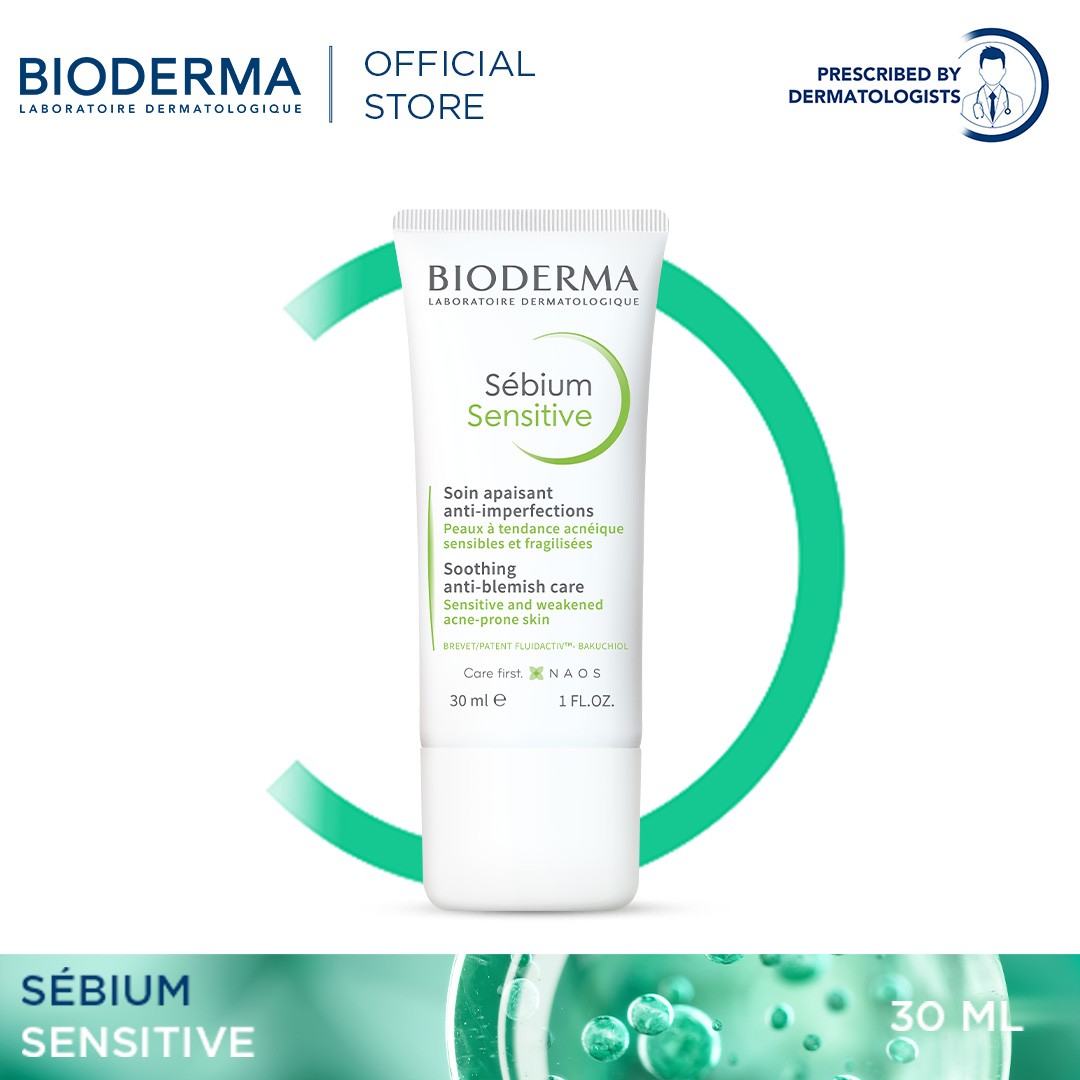 Bioderma Sebium Sensitive Soothing Acne Moisturizer ( Acne Prone Skin) - 30 ML