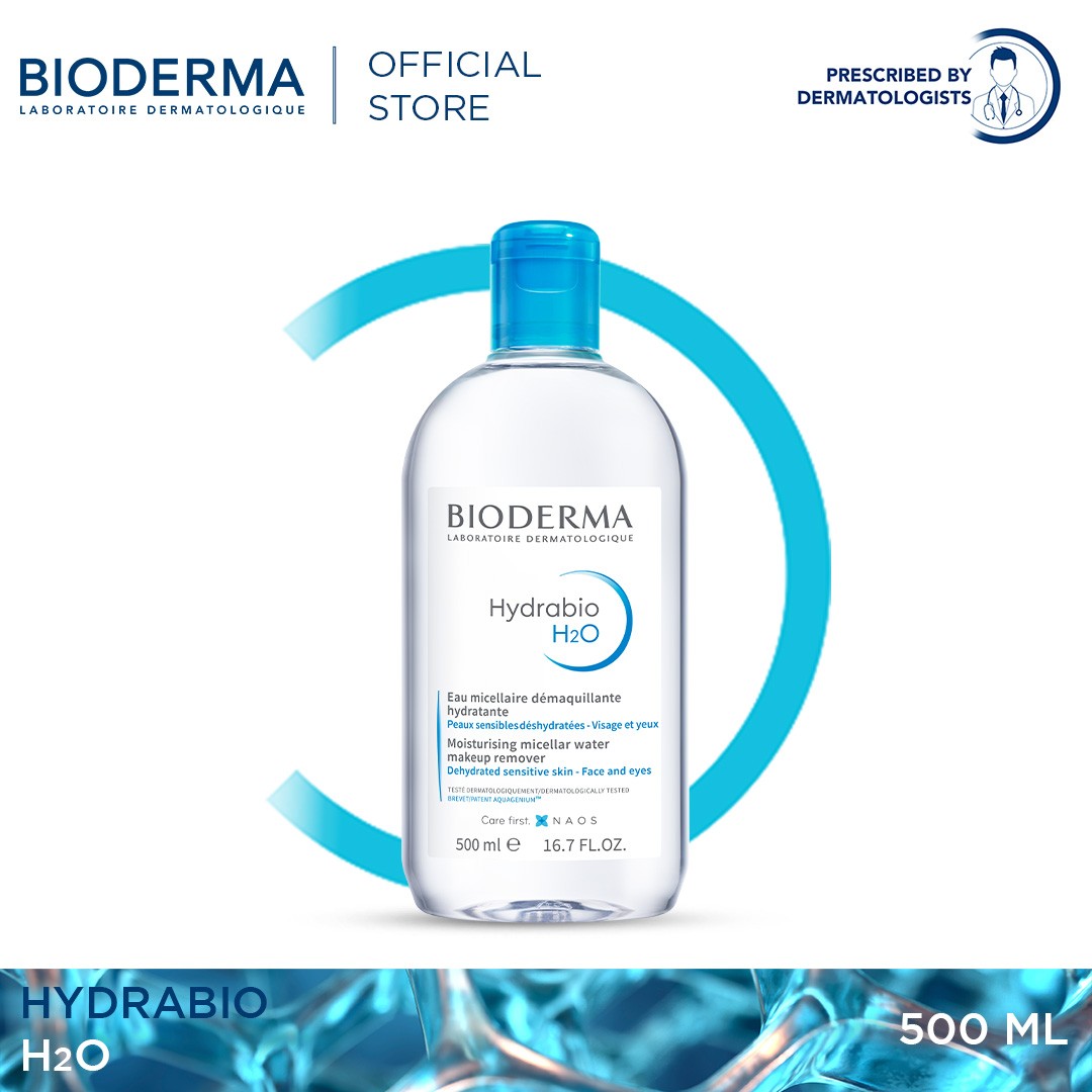Bioderma Hydrabio H2O Micellar Cleansing Water ( Dehydrated Sensitive Skin)  500 ML