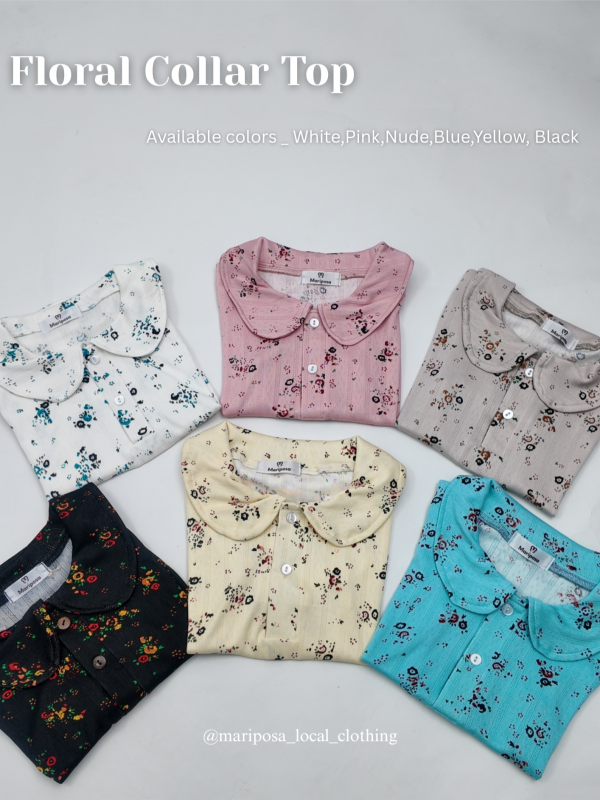 Mariposa Floral Collar Top
