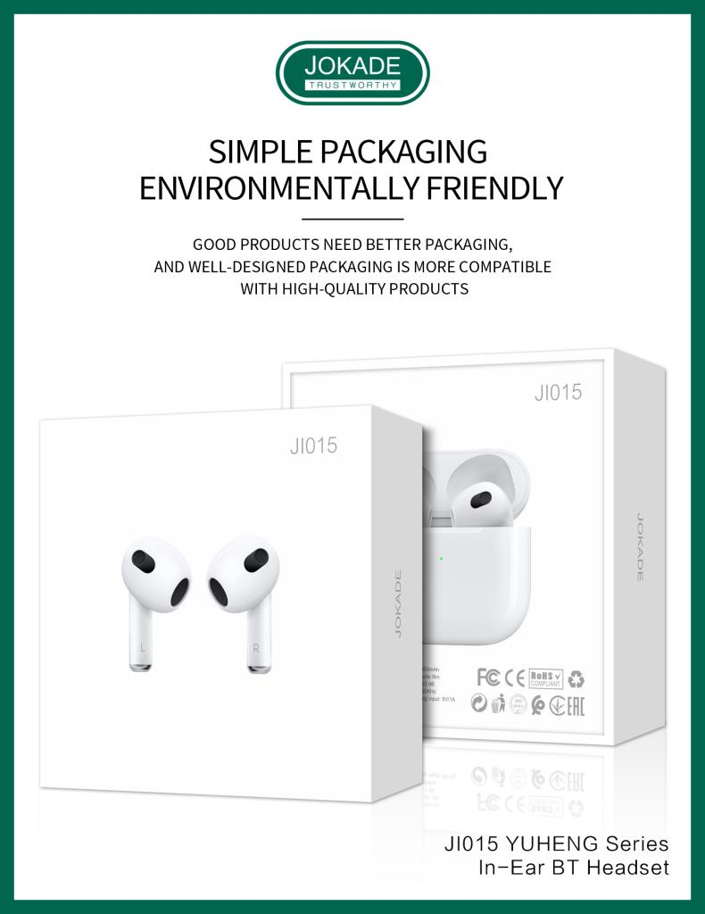 Jokade JI015 YUHENG true wireless BT earphone