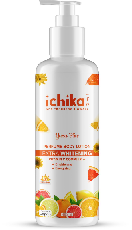 Ichika Extra Whitening Perfume Body Lotion - Yuzu Bliss (450ml)