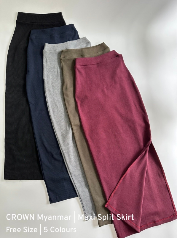Crown Myanmar Maxi Split Skirt (62)