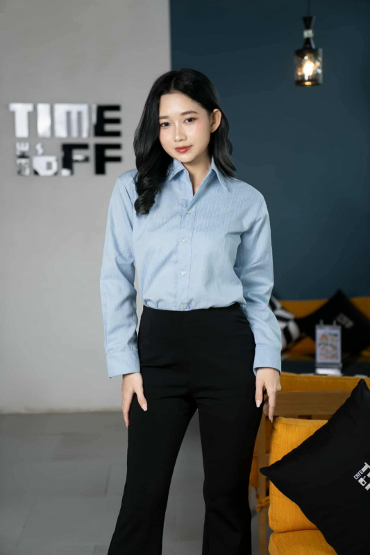 ORO Cotton Boyfriend Shirt