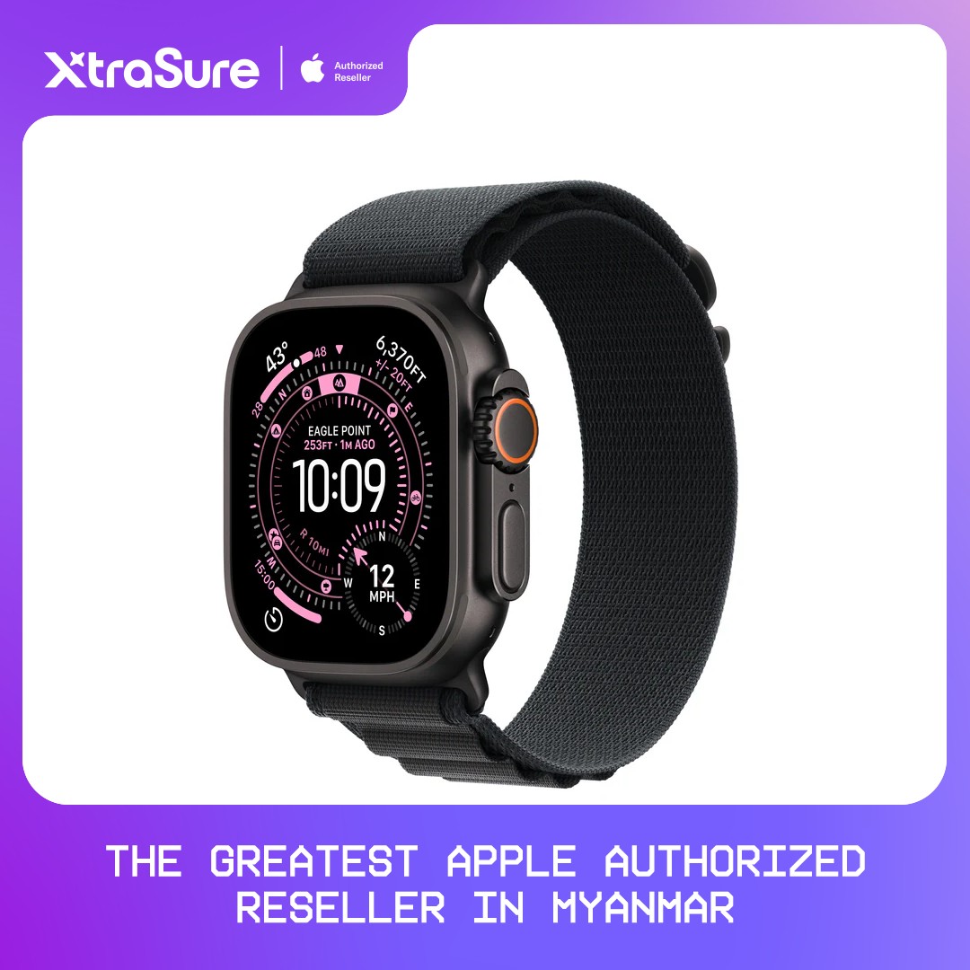 Xtrasure : Apple Watch Ultra 3 49mm GPS + Cellular ( Black Titanium Case with Black Alpine Loop - Large )