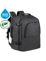 RIVACASE 8465 black Coated ECO Travel Laptop Backpack 17.3”