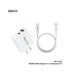 REMAX 20W A+C  Charger+C-C Cable Set RP- 01050284W