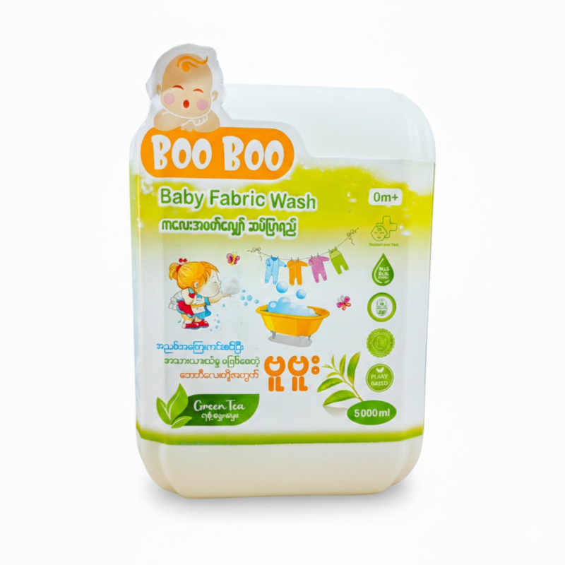 Co Co ethan  Boo Boo Baby Fabric Wash  - green tea (5000ml)