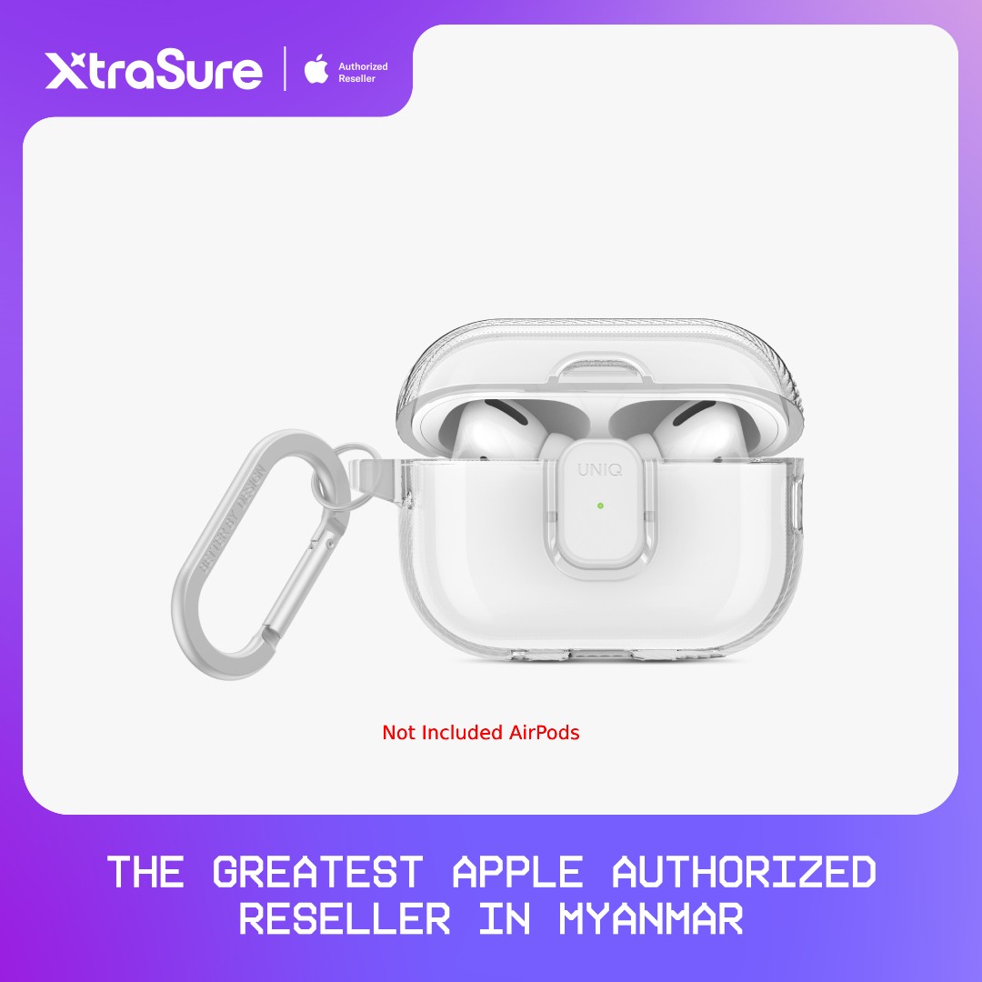 Uniq Glase Pro  Airpods Case for AirPods 4 (Glossy Clear)