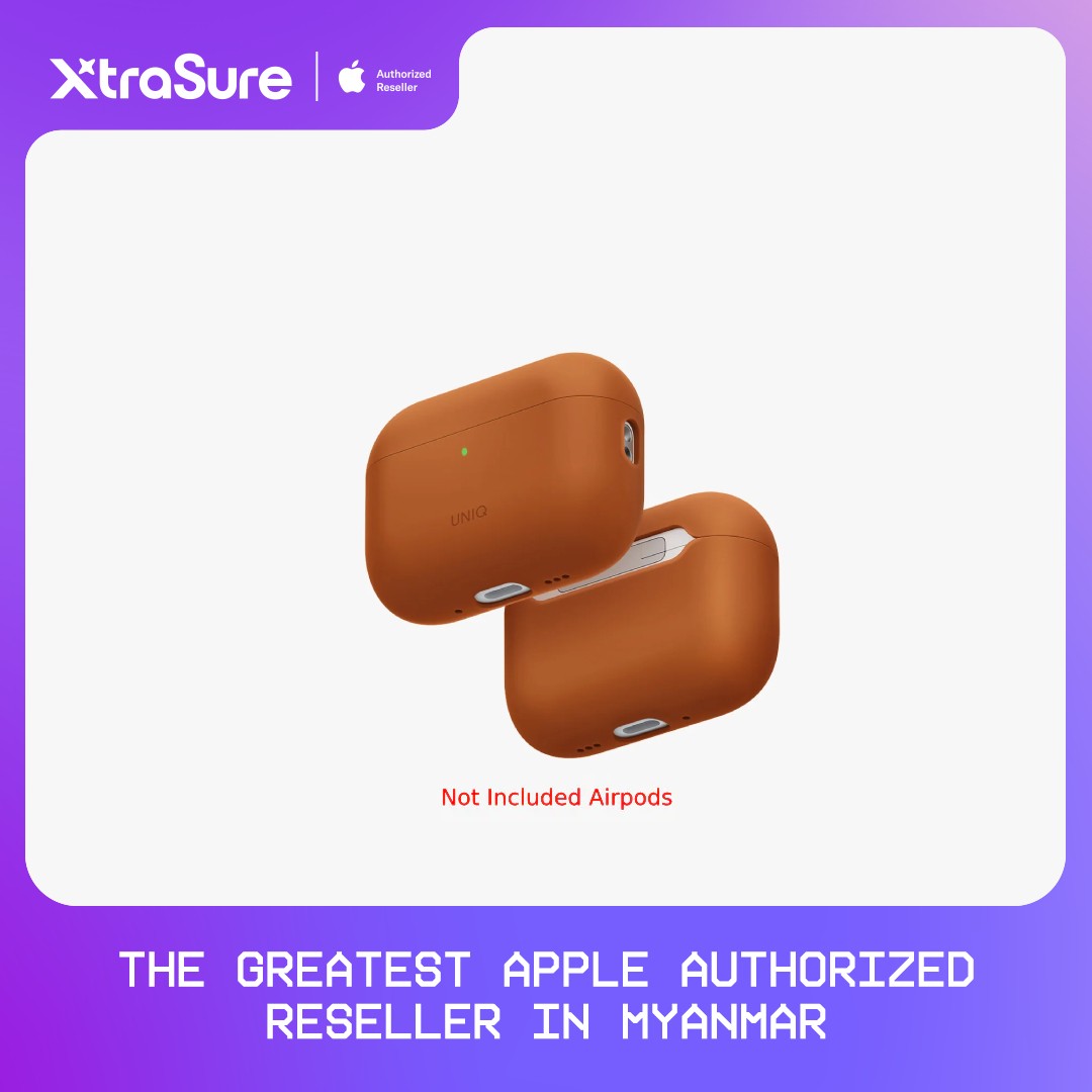 Uniq Lino Hybrid Liquid Silicone Airpods Case AirPods Pro 3 (Sunset Orange)