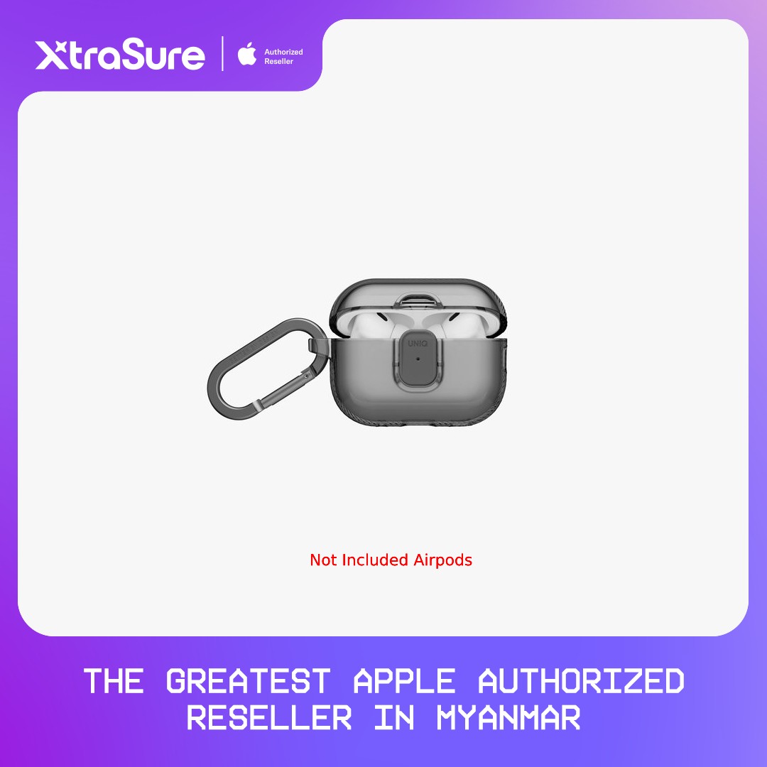 Uniq Glase Pro Airpods Case for AirPods Pro 3 (Glossy Smoke)