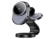 HW28 Excelso 2-in-1 wireless fast charging car holder(center console)