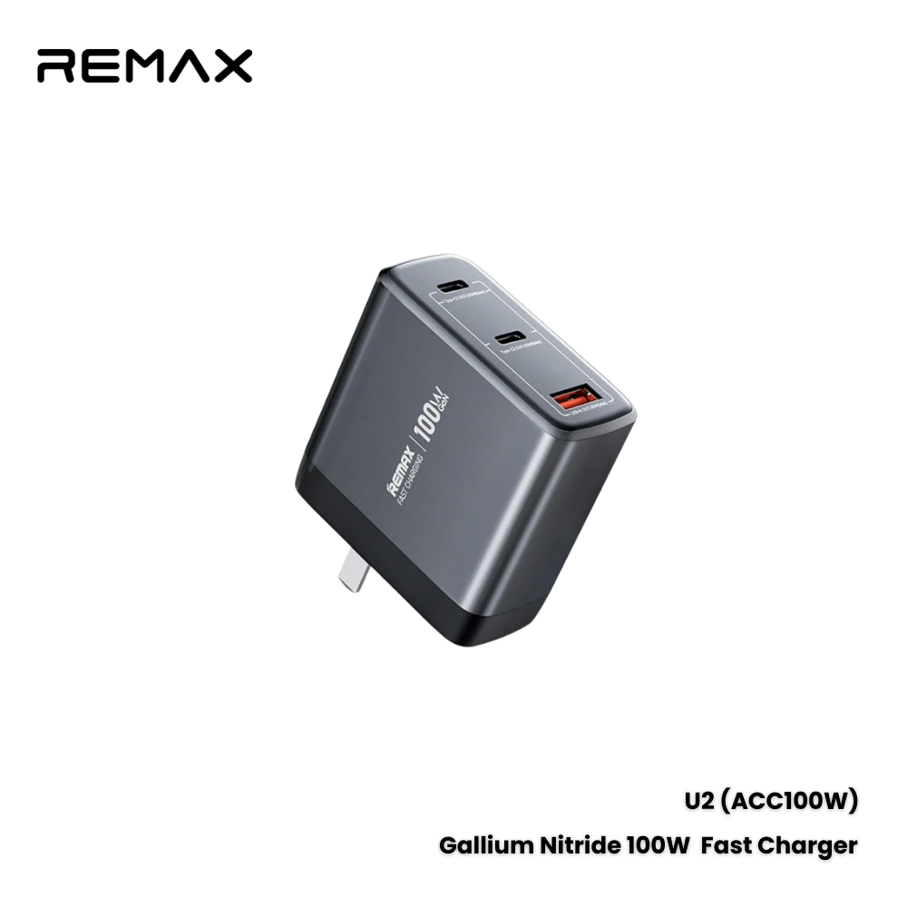 Remax  U2-ACC 100W GAN CHARGER(1USB+2PD)  Silver