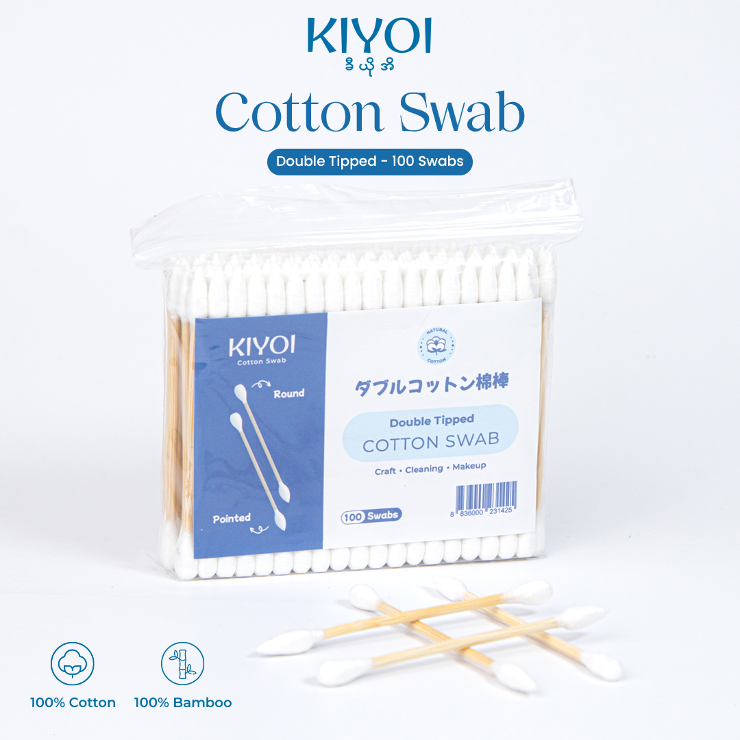 (Get Any Item Above 15000 Get FREE ½ Sponge Cotton Pad)Kiyoi Cotton Swab 100