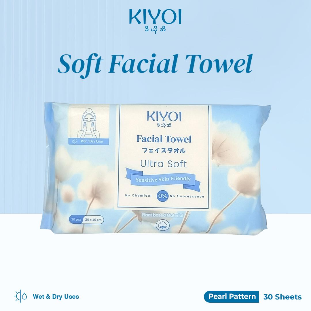 (Get Any Item Above 15000 Get FREE ½ Sponge Cotton Pad)Kiyoi Facial Towel 30-02