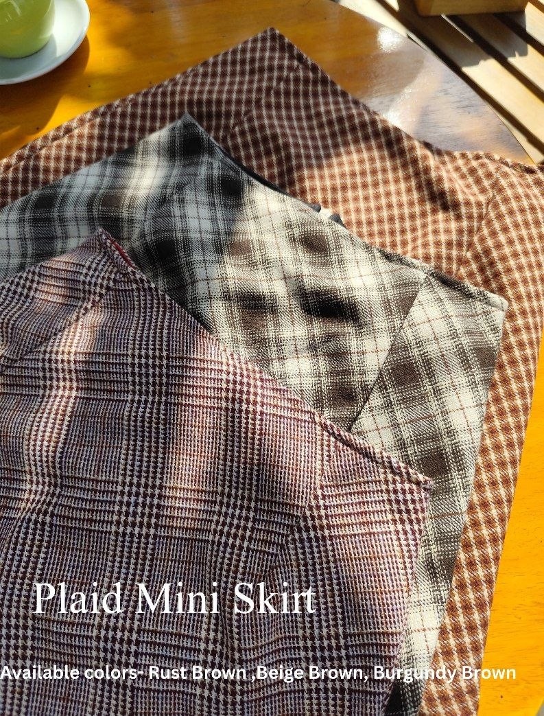Mariposa Plaid Mini Skirt