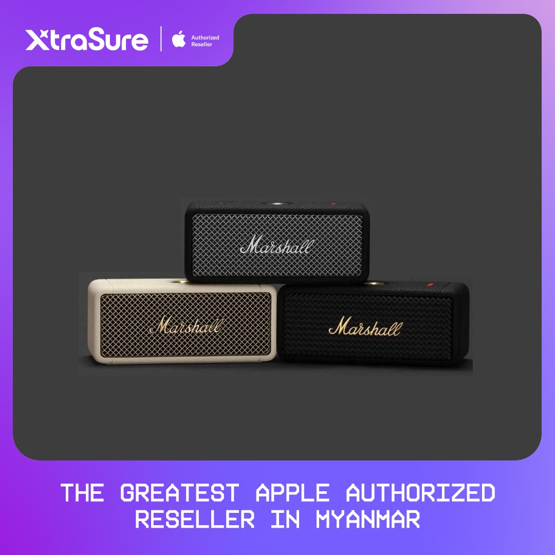 Marshall Emberton ll Portable Bluetooth Speaker (Black & Bass)