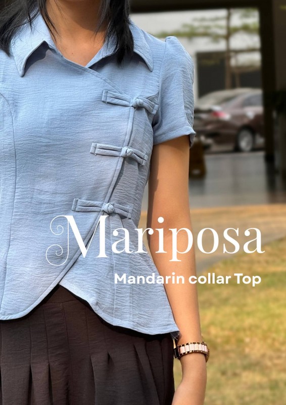 Mariposa Mandarin Collar Top