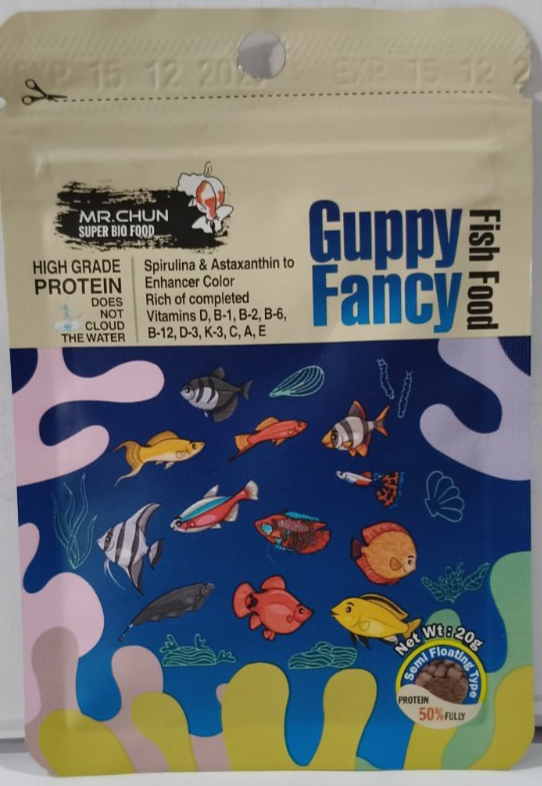 Mr.Chan Guppy Funcy  Fish Food - 20g