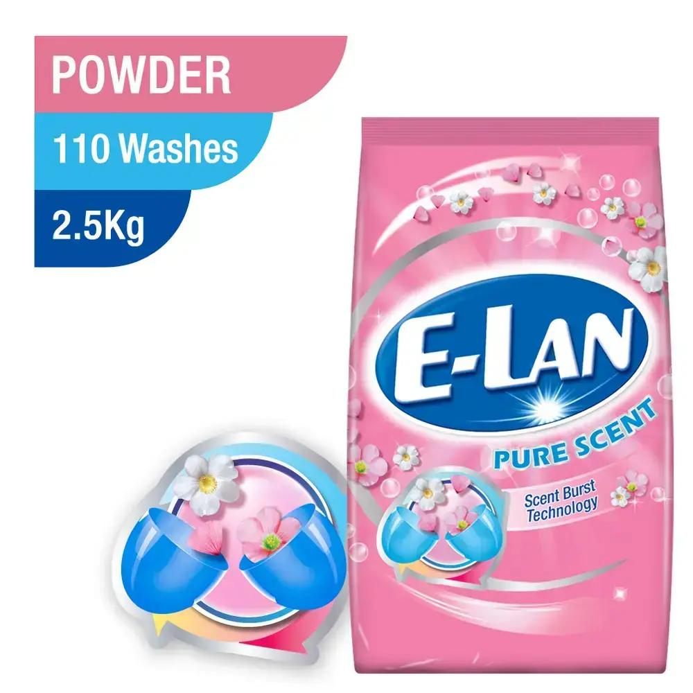 E-Lan Detergent Powder Pure Scent - 2.5Kg