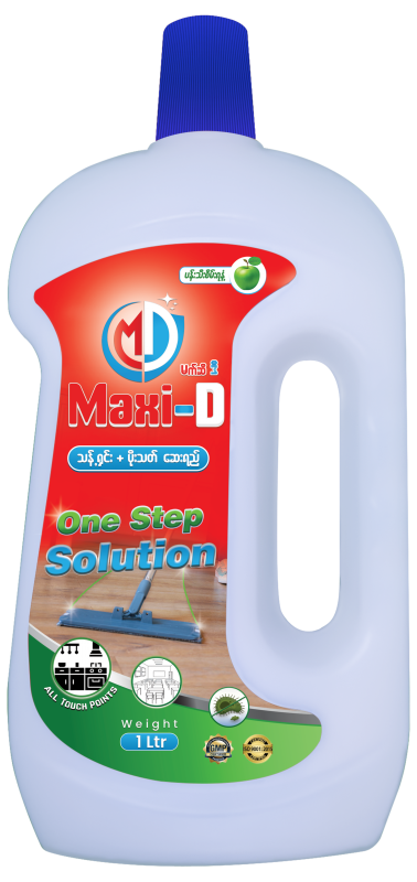 Maxi D One Step Solution (Green Apple) - 1ltr