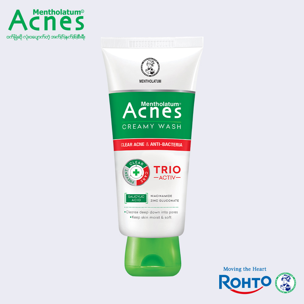 Acnes Creamy Wash -100G (TRIO ACTIV)