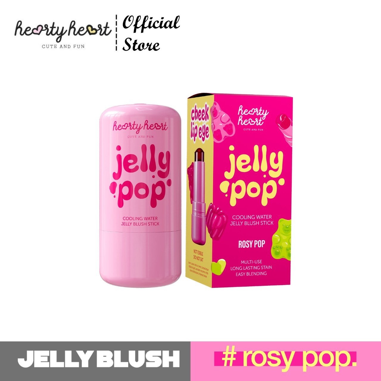 Hearty Heart Jelly Pop Cooling Water Blush Stick