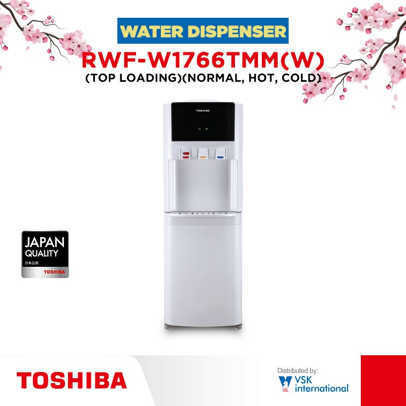 Toshiba Water Dispenser Top Loading Normal,Hot& Cold RWF-W1766TMM(W)