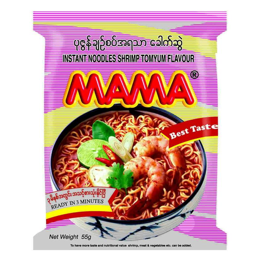 MAMA Instant Noodle Shrimp Tom Yum Flavour - 55g