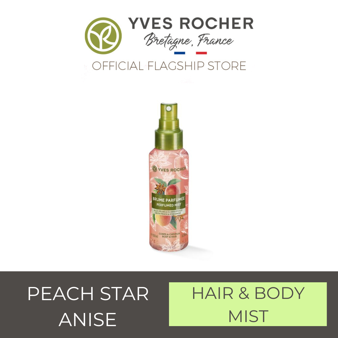 Yves Rocher Sensuality Body & Hair Mist Peach & Star Anise Bottle 100ml