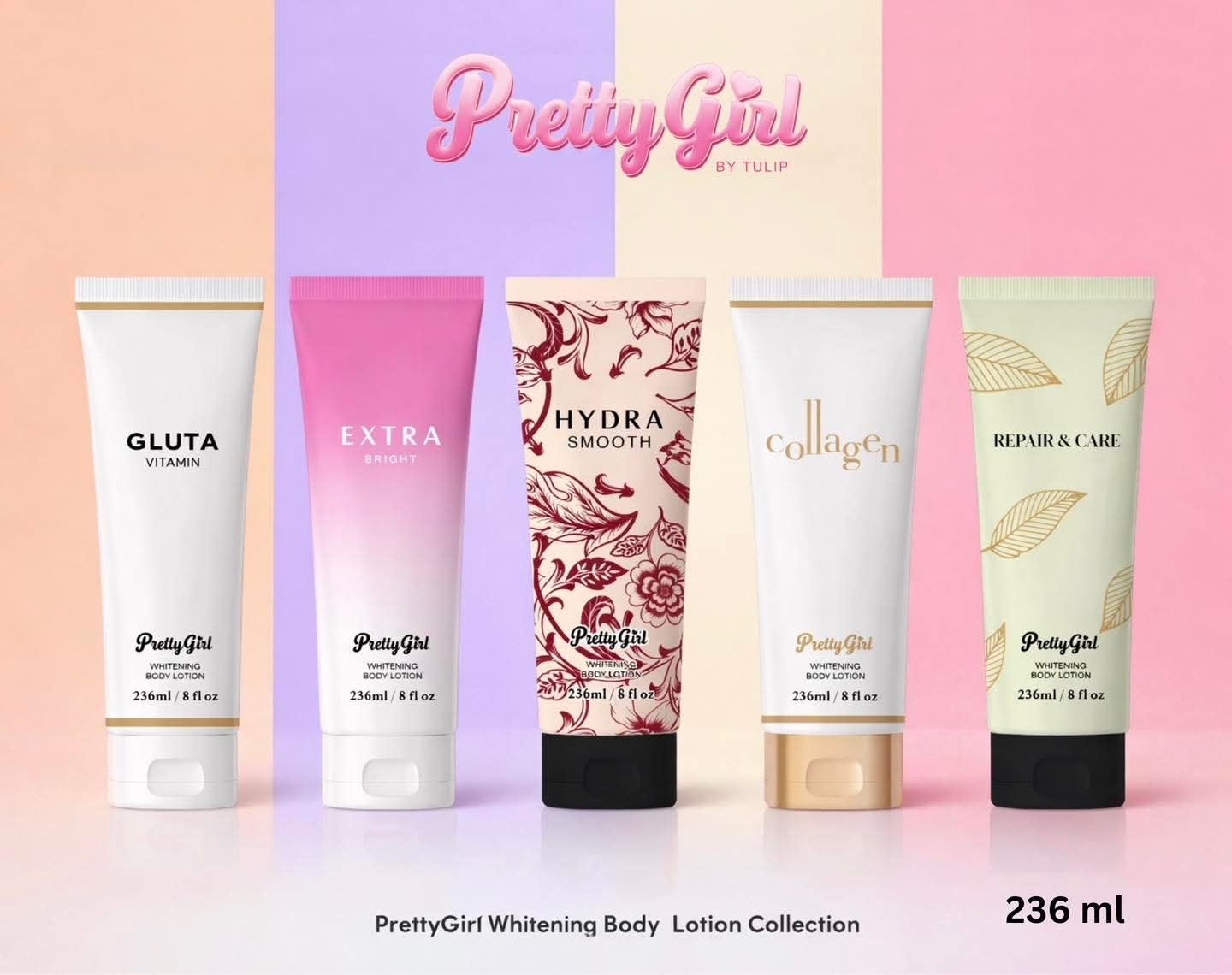 Tulip Pretty Girl  Whitening Body Lotion  - 236ml