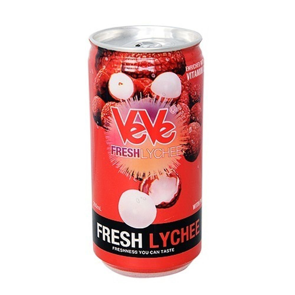 Ve Ve Fresh Lychee Fruit Juice  Can Bottle - 260ML